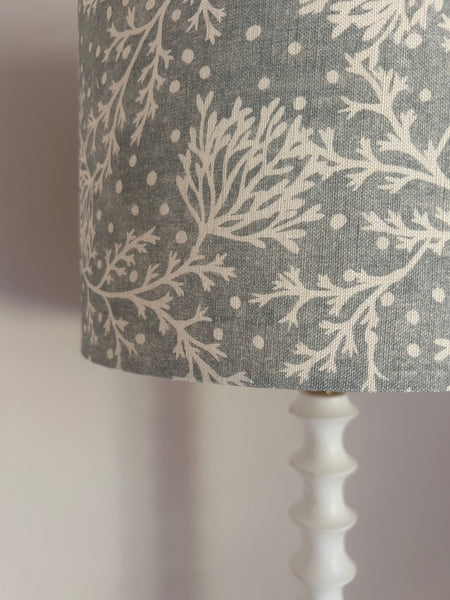 Peony & Sage Fidra Linen Lampshade - Rain Blotch on Ivory