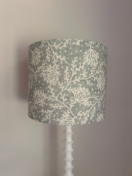 Peony & Sage Fidra Linen Lampshade - Rain Blotch on Ivory