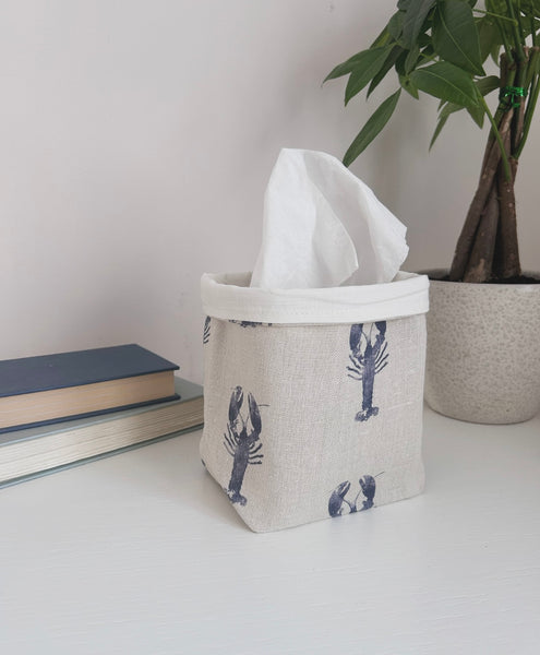 Fabric Pot ~ Blue Lobster