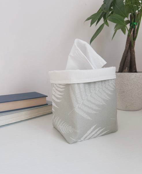 Fabric Pot ~ Ferns in Soft Moss