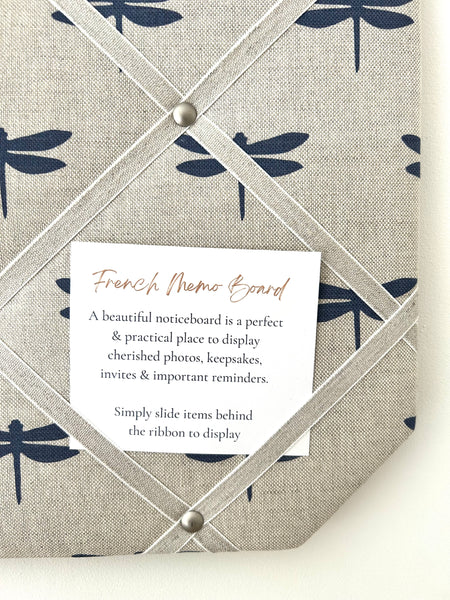 French Memo Board ~ Dragonfly