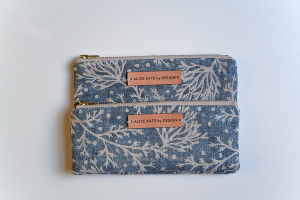 Fidra, Mussel Blotch on Dune Zipper Pouch