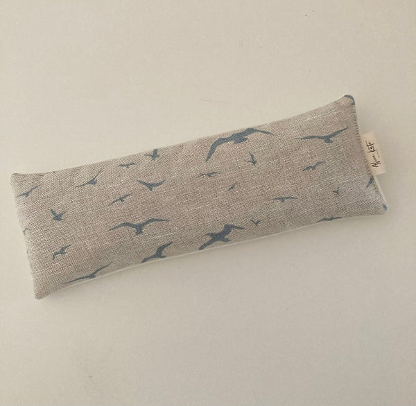 Eye Pillow Seagulls - Old Blue on Stone