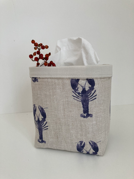 Fabric Pot ~ Blue Lobster
