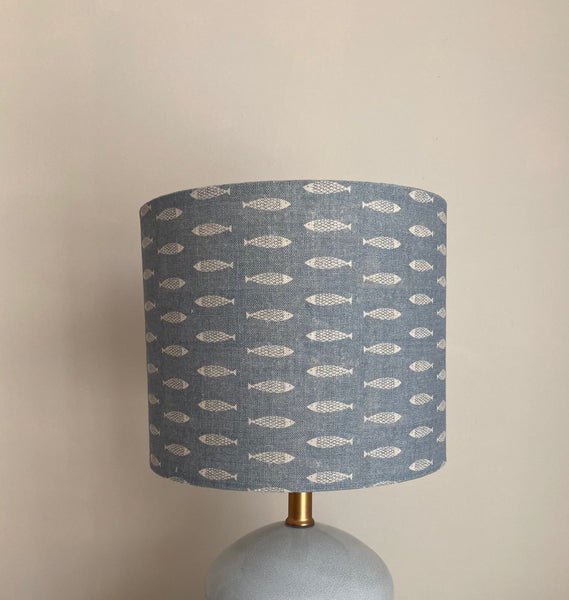 Peony & Sage Pez Fish Linen Lampshade