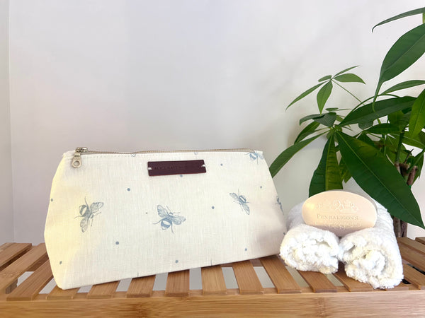 Washbag - Dragonfly Durlston Blue on Stone