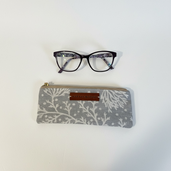 Fidra,  Rain Blotch on Ivory Mini Pouch