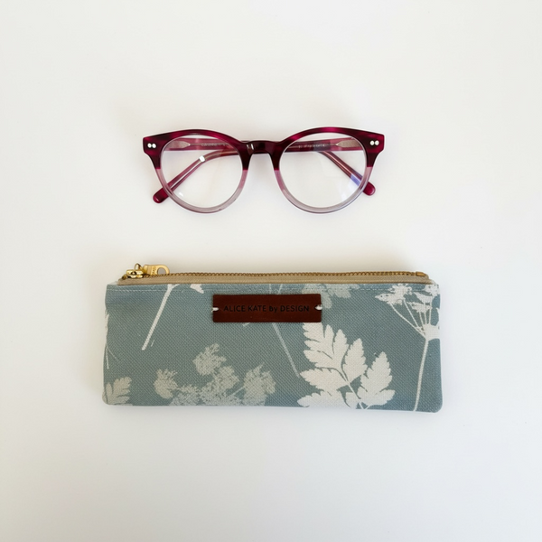 Cow Parsley, River Mist Mini Pouch