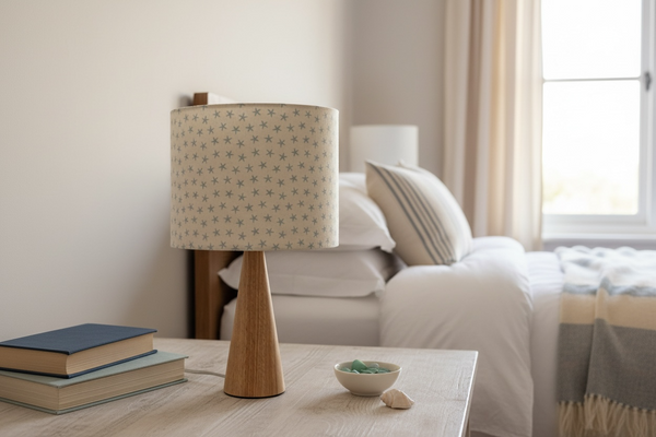 Shade + Base - Starfish, Blue Gray on Ivory