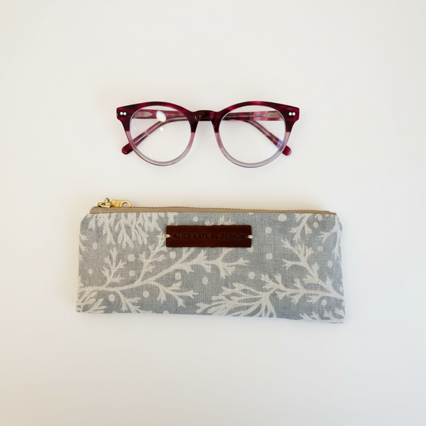Fidra,  Rain Blotch on Ivory Mini Pouch