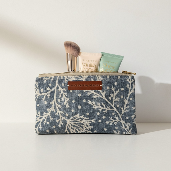 Fidra, Mussel Blotch on Dune Zipper Pouch