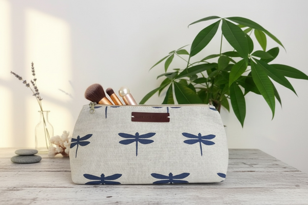 Washbag - Dragonfly Durlston Blue on Stone