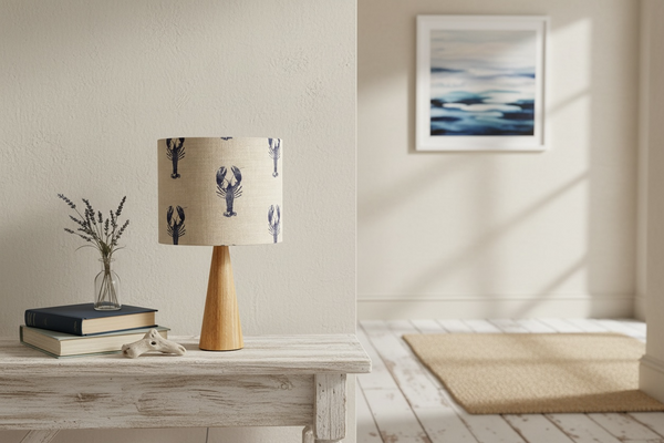 Shade + Base - Lobster, Red on Stone