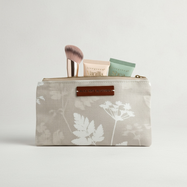 Cow Parsley, Somerset Lane Zipper Pouch