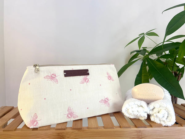 Washbag - Dragonfly Durlston Blue on Stone