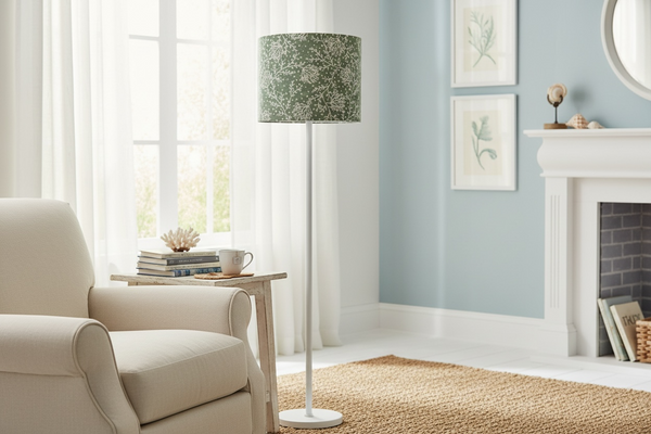 Lampshade Only - Peony & Sage Fidra Soft Moss on Dune