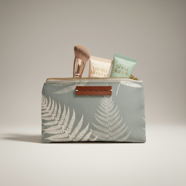 Fern, River Mist Zipper Pouch