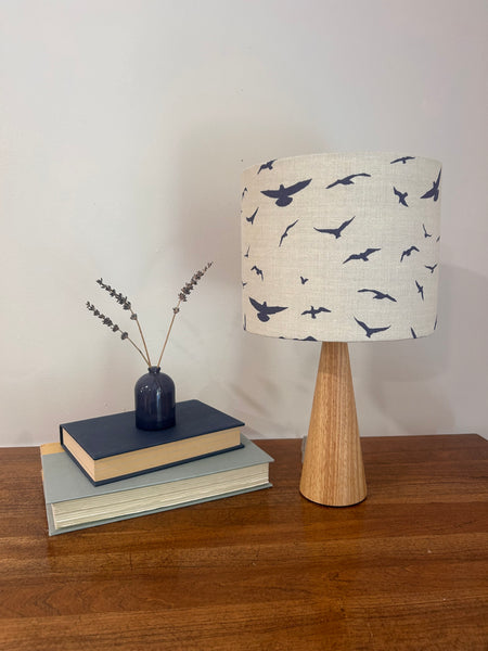 Shade + Base - Seagull, Navy on Stone