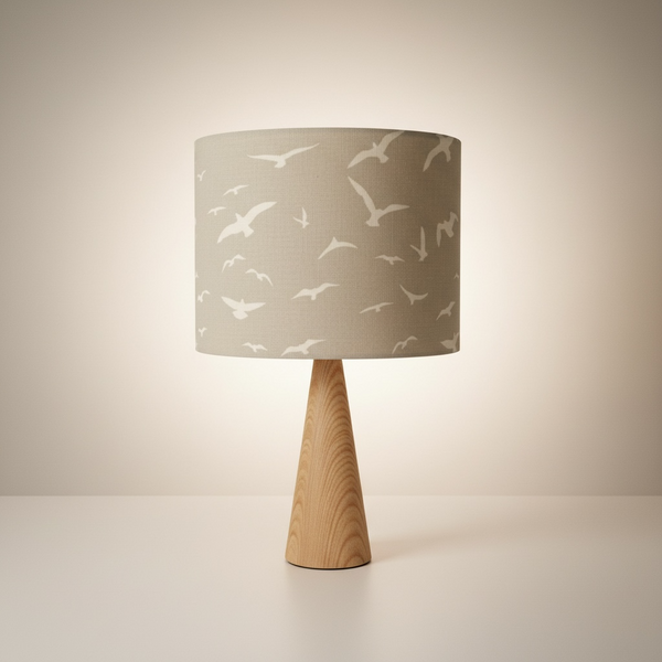 Seagull ~ Ivory on Gustavian Shade + Base