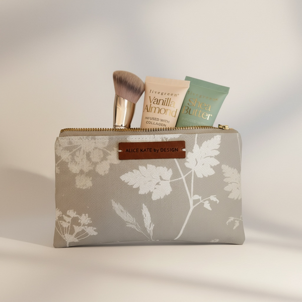 Cow Parsley, Somerset Lane Zipper Pouch