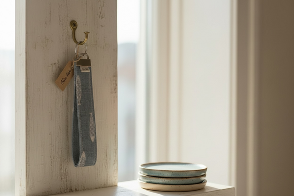 Wristlet Fish - Weathered Blue