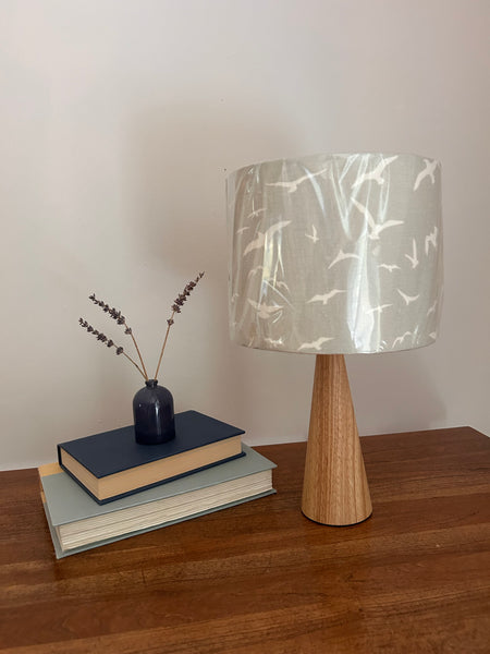 Shade + Base - Seagulls, Ivory on Gustavian Gray