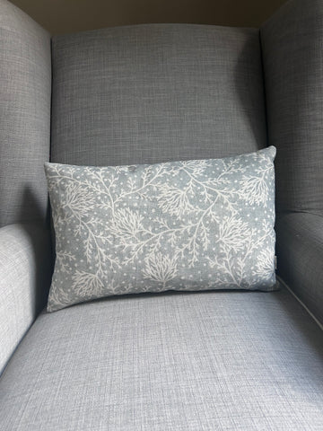 Fidra Pillow - Rain Blotch on Ivory