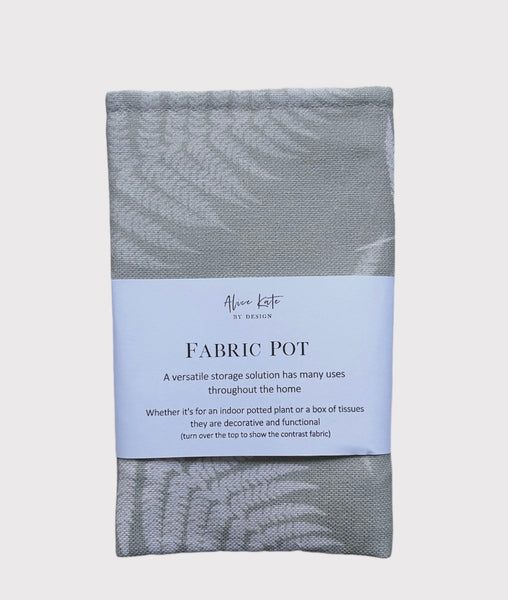 Fabric Pot ~ Ferns in Soft Moss
