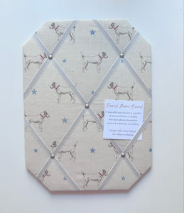 French Memo Board ~ Jack Russell, Blue Stars