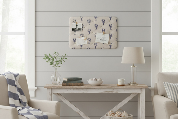 French Memo Board ~ Blue Lobster Pot