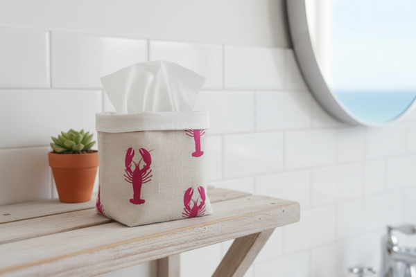 Fabric Pot ~ Red Lobster