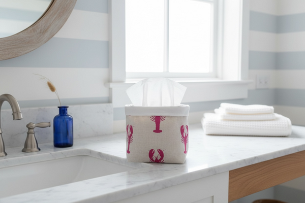 Fabric Pot ~ Red Lobster